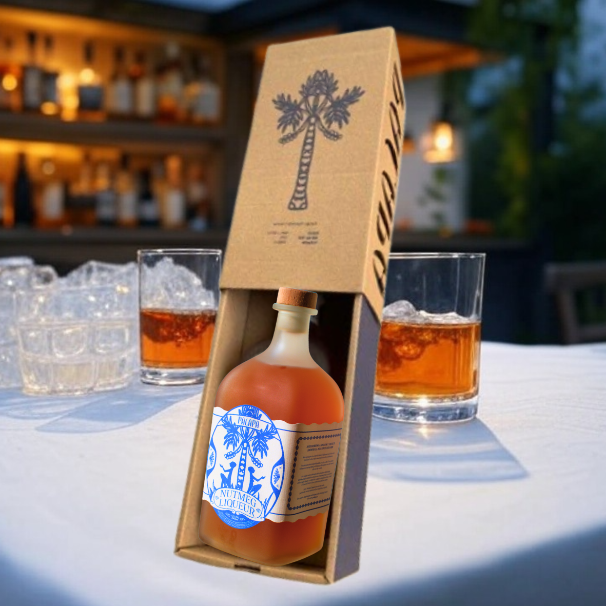 PALAPA - Nutmeg Liqueur Premium Gift Packaging